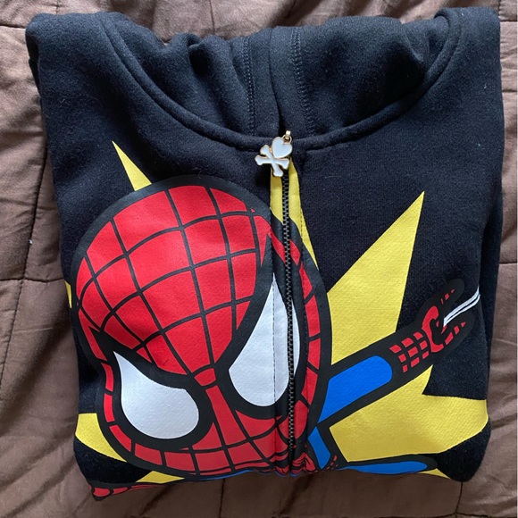 tokidoki Jackets & Blazers - TOKIDOKI MARVEL SPIDEY SHOT ZIP UP HOODIE